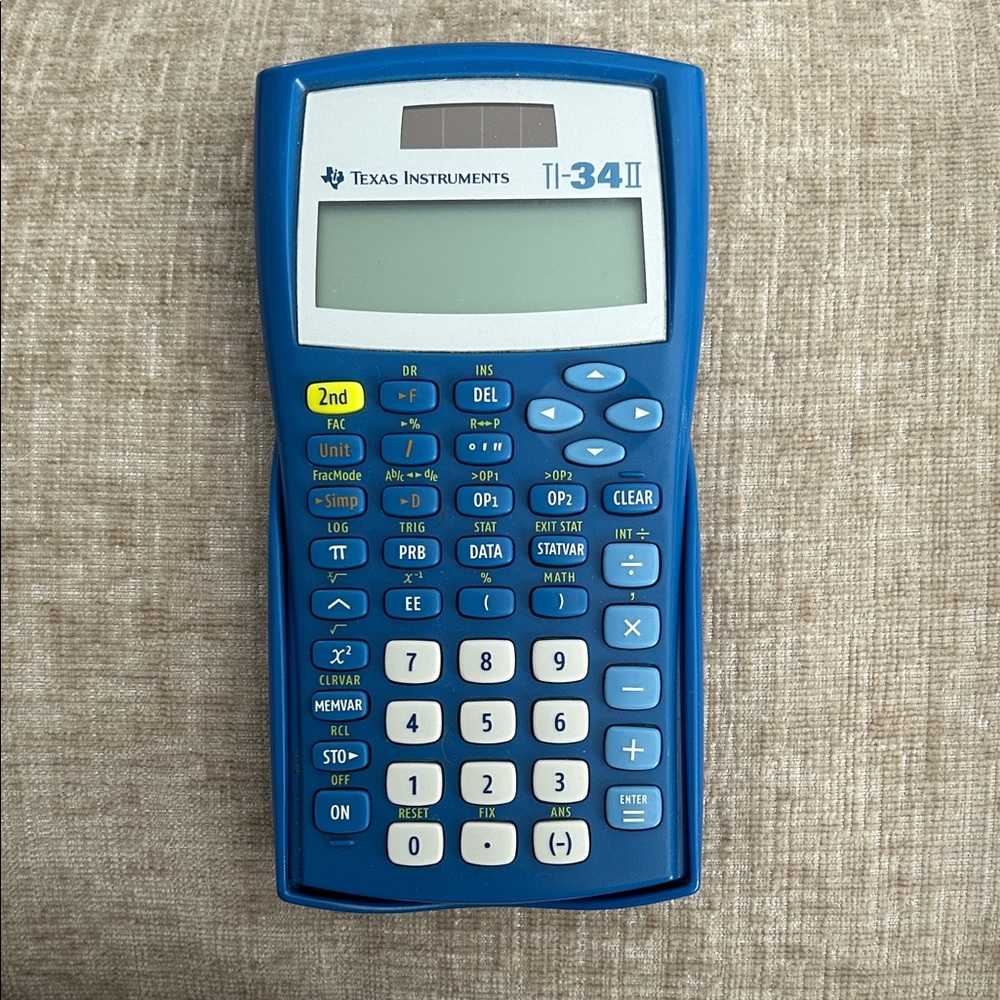 Texas Instruments Blue TI-34 II Calculator